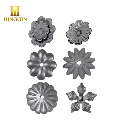 Steel Elements Wrought Iron Flowers Scroll Rosettes Ornaments and Leaves