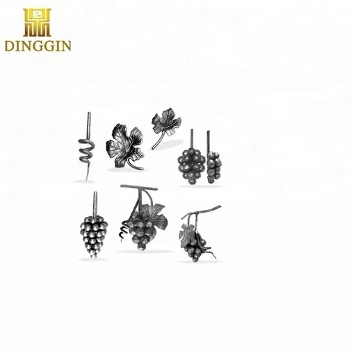 Forged Steel Flowers/cast Iron Leaves /wrought Iron Grapes