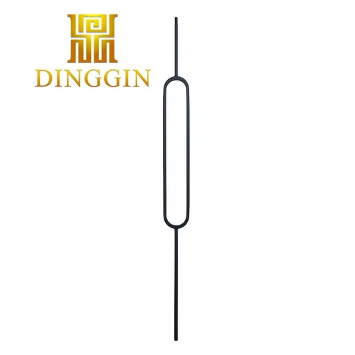 Home Decorate Stain Black Iron Wrought Stair Balusters for Home Staircase New Style