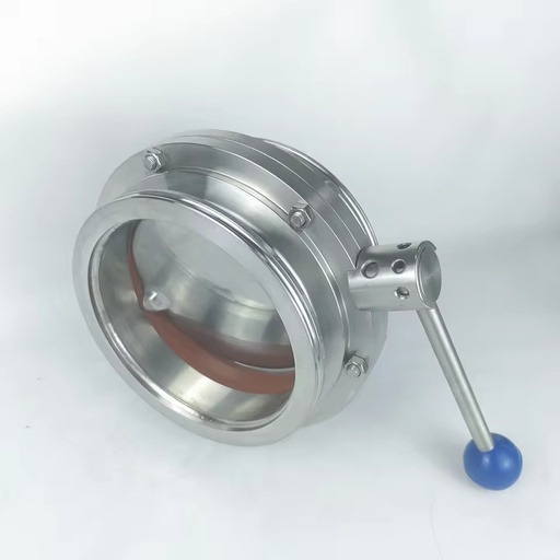 Source Factory with Stock High Vacuum Helium Inspection 304 Stainless Steel ISO-K Vacuum Butterfly Valve