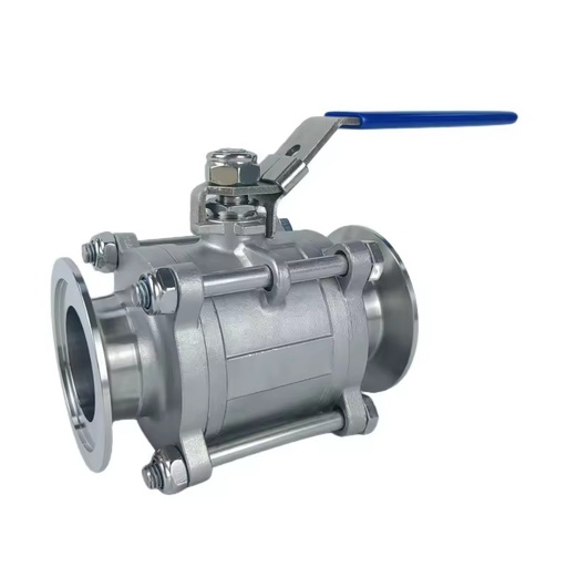 Sanitary Stainless Steel 3-pc Vacuum Manual Ball Valve FK63/80/100