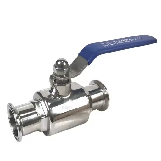 Stainless Steel PTFE Seal Manual Handle 2 Piece Sanitary Tri Clamp Ball Valve