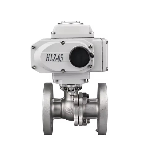 Electric IP67 Stainless Steel High Platform Full-bore Flange Ball Valve Is Used in Chemical Plants.