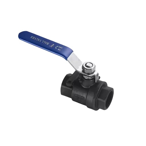 2PC Manual Water Ball Valve NPT BSP WCB Carbon Steel PTFE Sealing OEM High Temperature Control