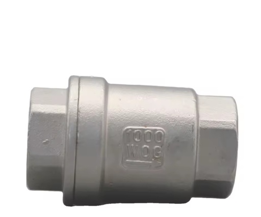Stainless Steel Vertical Manual Check Valve with PTFE Sealing Material and 3-Year Warranty for Oil Applications