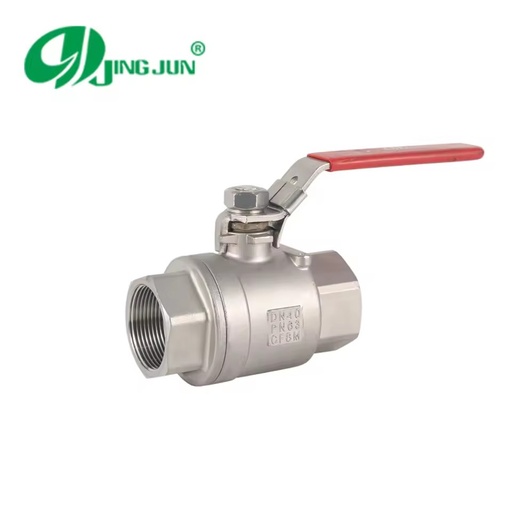 Manual 2PC Threaded Stainless Steel 304 316 Ball Valve with Handle OEM for Industrial Use Control Water / Oil / Gas Media