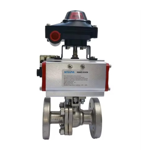 Q641f Two-way High Temperature Steam Floating Ball Valve Two-way Stainless Steel Pneumatic Flange Ball Valve
