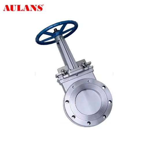 AULANS 4 Inch Industry Knife Gate Valve Stainless Steel Wheel Handle Knife Gate Valve ANSI Slurry Knife Gate Valve