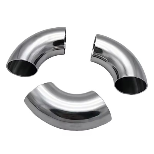 Short 3A SMS ISO DIN Sanitary Mirror Smooth Silver Stainless Steel 304/316L Welding Casting 3/4''-8'' 90 Degree Elbow Pipe