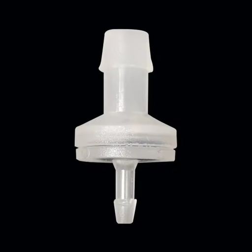 Miniature One-Way Spring Diaphragm Check Valve White Polypropylene (PP) 6*8mm Chang En for Water Pipe System Space