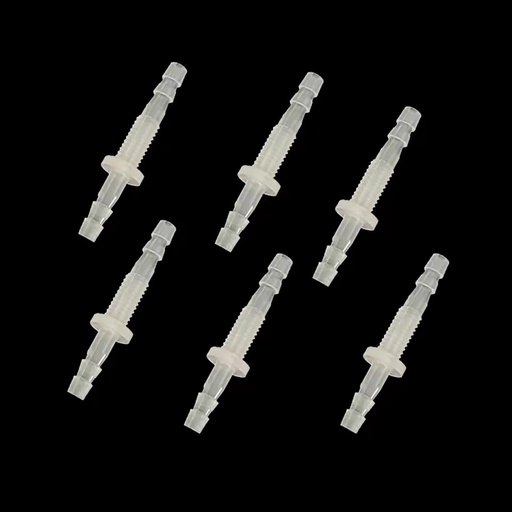 PP Plastic Bulkhead Barb Connector Straight Union Panel Mount Fitting Thru-Wall Joiner Air Water Tubing Pipe Hose Cutting Low