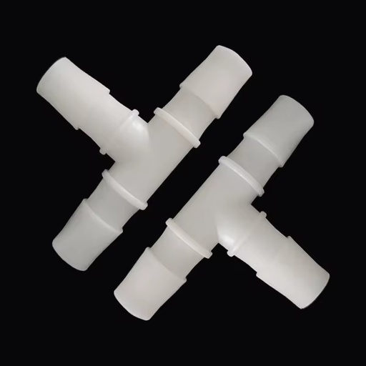 Plastic T-Type Hose Barb Tee Connector Equal 3-Way Fitting for Air Water Oxygen Tubing Pipe Union Joiner Adapter