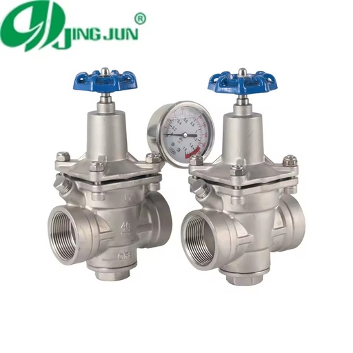 Stainless Steel Manual Diaphragm Pressure Reducing Valve Female Threaded YZ11X-16P -29~150 for Water Oil Gas
