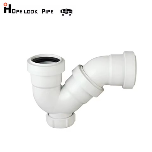 HONGTIAN Brand Polypropylene PP Super Quiet Ultra Quiet Drain Pipe P Type Trap 13L/S Flow Rate From Shanghai