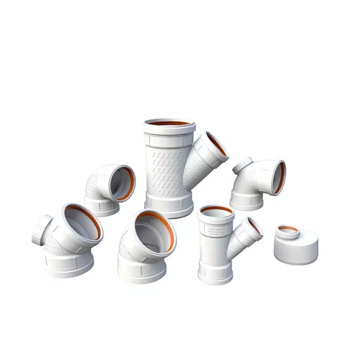 Silent Flexible PP Drain Pipe Fittings for Bathroom | Durable Anti-UV Noise-Reducing Plumbing Materials | Vent Cap Water Waste