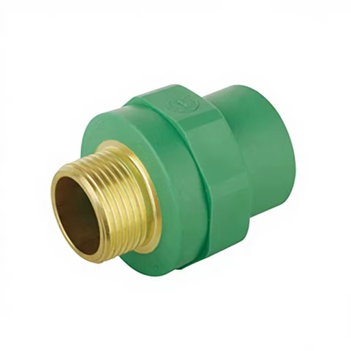 PPR PVC Water Supply Pipes External Thread Plug Fittings 160mm 4m Length Straight Male Hexagon Head