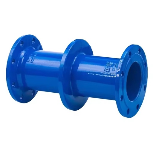 ISO2531 DN80 DN100 Ductile Iron Flanged Pipe Fittings DCI Double Flange with Puddle Flange High Pressure 1 Piece
