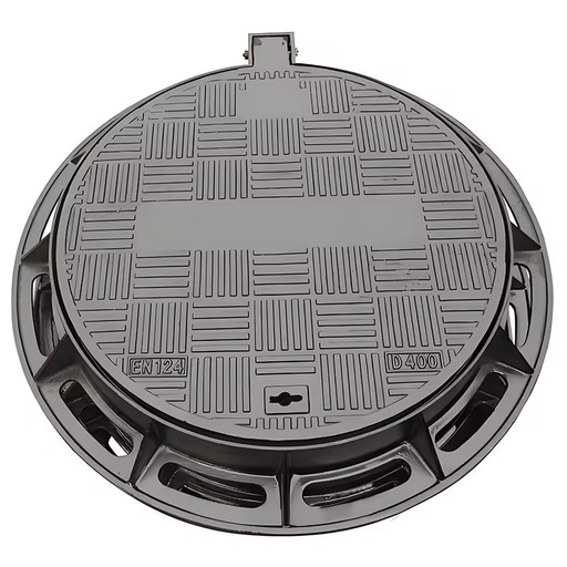 EN124 Ductile Iron HDPE Aluminum Alloy Plastic Round Manhole Cover for Drain Water Sewer Drainage Durable Parking Safety