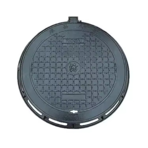 C250 En124 Iron Septic Tank Covers Water Tank Well Cover Hinged Manhole Cover with Screw Lock Black Durable