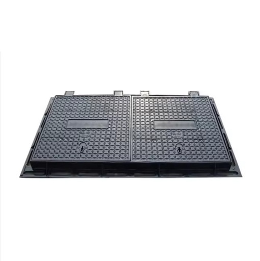 EN124 C250 Waterproof Ductile Cast Iron Round 600X800 Manhole Cover Black Durable Road Safety