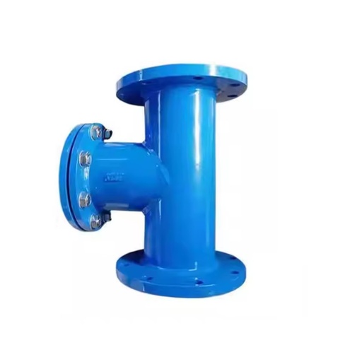 Customizable Ductile Iron Pipe Fittings T-shaped Stop Filter Manual Water Heater Service Valves 1 in Port Size