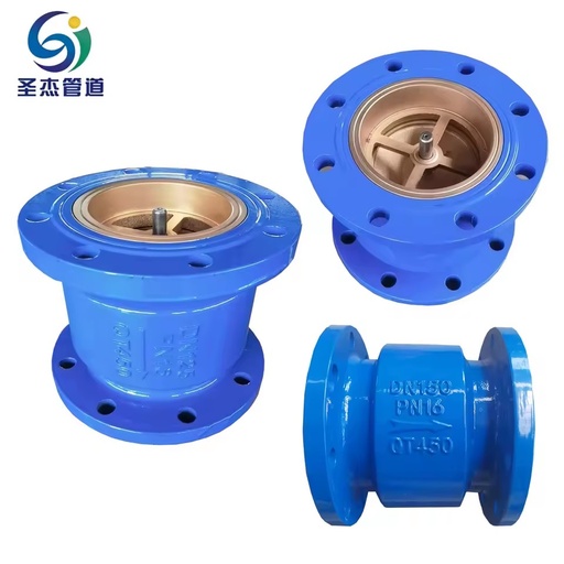 Factory Direct Sales Manual Cast Iron Silent Axial Flow Vertical Swing Flange Check Valve for Water