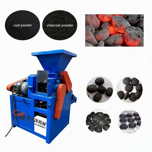 Professional Roller Type Coal Briquetting Press Machine Various Shapes Charcoal Leaf Briquette Extruder Factory Price