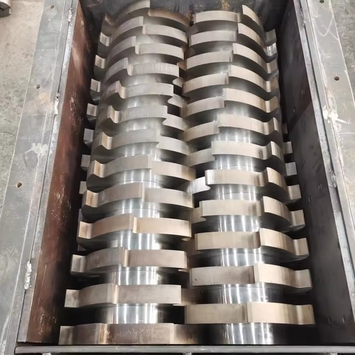 Heavy Duty Industrial Double Shaft Shredder for PET Bottles HDPE Containers PP Crates and Rigid Plastic Waste